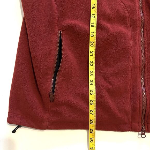 Eddie Bauer Fleece Vest Windcutter Mens Size XXL Brick Red Full Zip Outdoor Gear - Picture 4 of 14